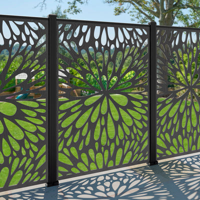 Blossom Decorative Fence - 120x180cm - with our aluminium posts ...