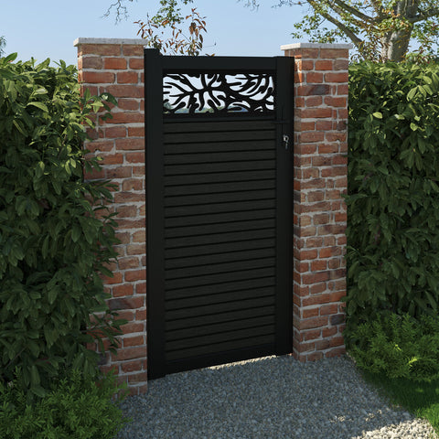 Hudson Botanic Pedestrian Gate - Black