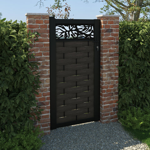 Ripple Botanic Pedestrian Gate - Dark Oak