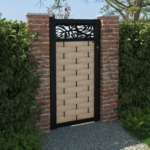 Ripple Botanic Pedestrian Gate - Light Oak