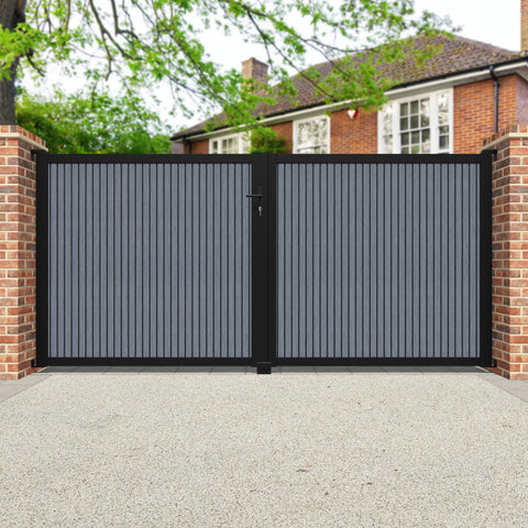 Virtis Anthracite Straight Top Driveway Gate