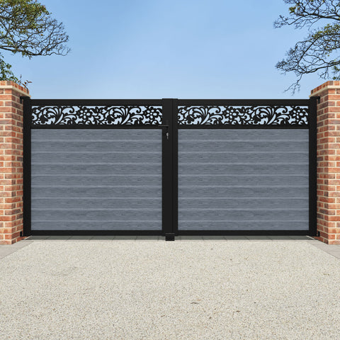 Classic Eden Straight Top Driveway Gate - Anthracite - Top Screen