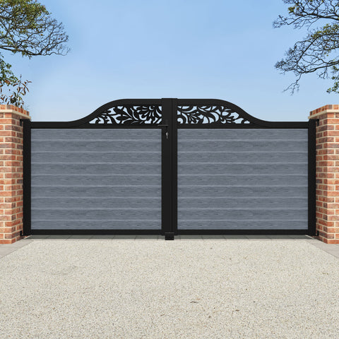 Classic Heritage Curved Top Driveway Gate - Anthracite - Top Screen