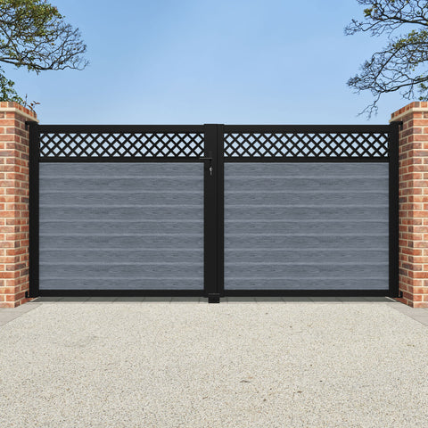 Classic Hive Straight Top Driveway Gate - Anthracite - Top Screen