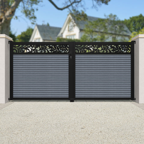 Hudson Heritage Straight Top Driveway Gate - Anthracite - Top Screen