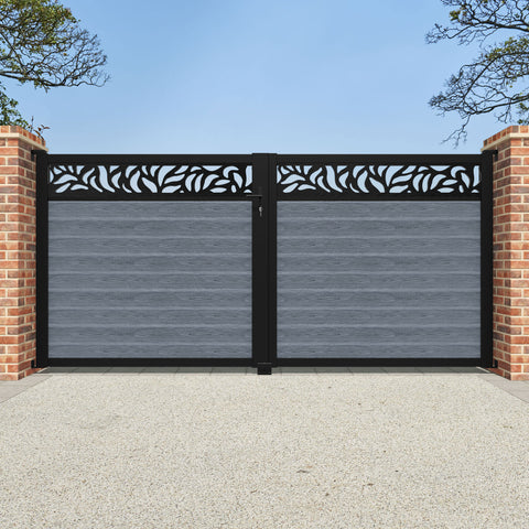 Classic Plume Straight Top Driveway Gate - Anthracite - Top Screen