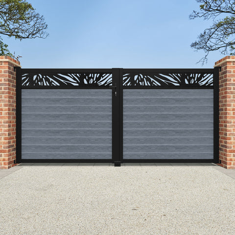 Classic Poppy Straight Top Driveway Gate - Anthracite - Top Screen