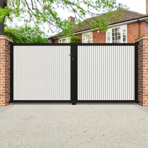 Virtis Light Stone Straight Top Driveway Gate