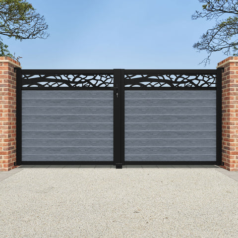 Classic Twilight Straight Top Driveway Gate - Anthracite - Top Screen