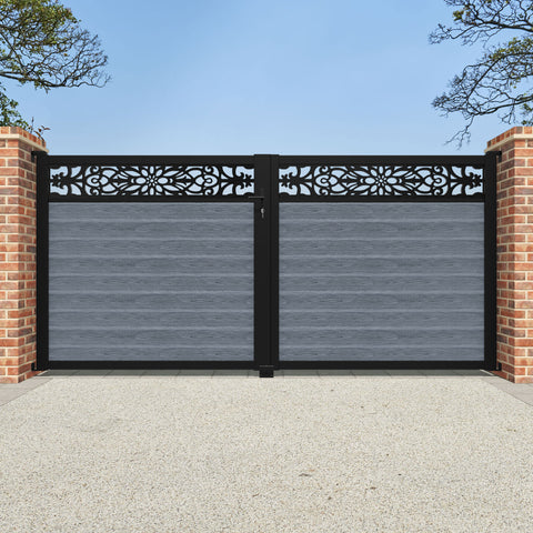 Classic Windsor Straight Top Driveway Gate - Anthracite - Top Screen