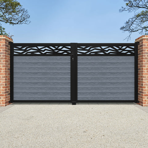 Classic Zenith Straight Top Driveway Gate - Anthracite - Top Screen