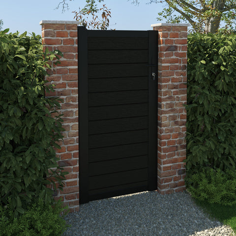 Fusion Pedestrian Gate - Black