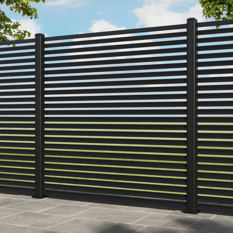 Grado Aluminium Fence Panel - with our aluminium posts