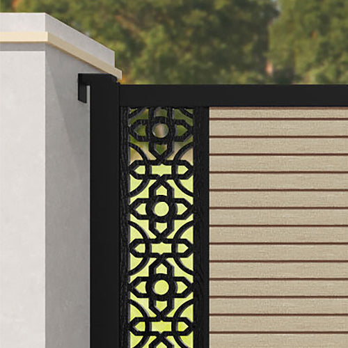 Hudson Nabila Straight Top Driveway Gate - Light Oak - End Screen ...