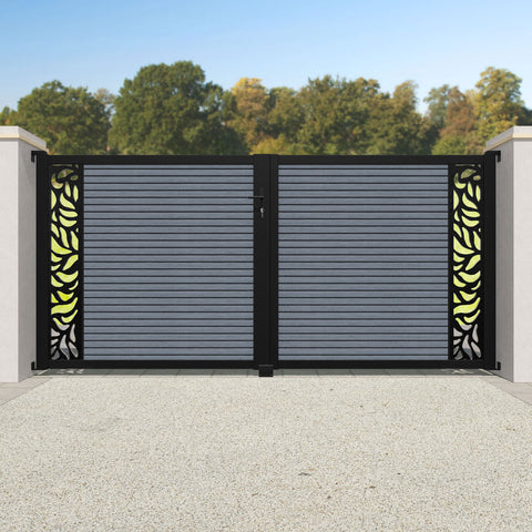 Hudson Plume Straight Top Driveway Gate - Anthracite - End Screen