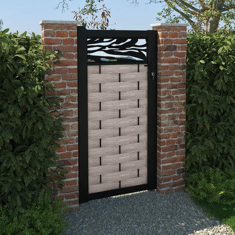 Hudson Malawi Pedestrian Gate - Mid Stone