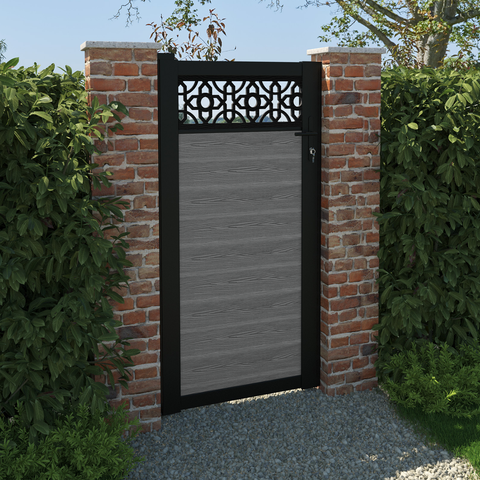 Classic Nabila Pedestrian Gate - Mid Grey