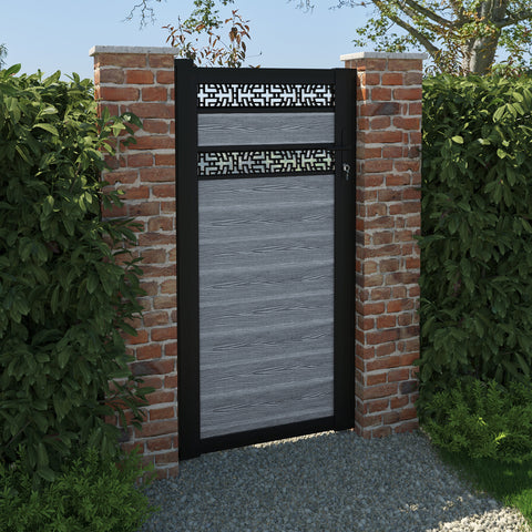 Classic Kumo Split Screen Pedestrian Gate - Anthracite