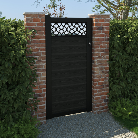 Classic Vida Pedestrian Gate - Black