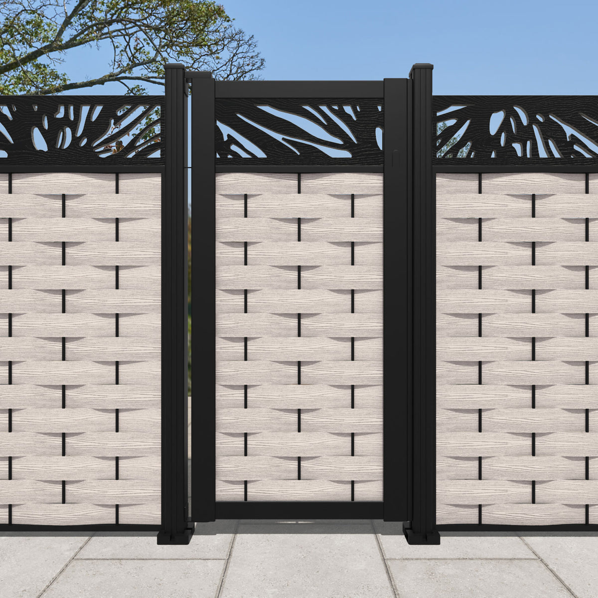 Ripple Poppy Pedestrian Gate - Mid Stone – Charles & Ivy