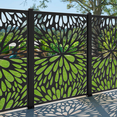 Blossom Decorative Fence - 120x180cm - with our aluminium posts ...