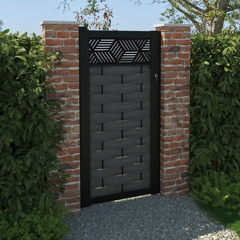 Ripple Cubed Pedestrian Gate - Dark Grey